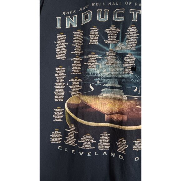 Rock & Roll Hall of Fame Blue XL Inductees Ohio Musician Music Classic Top - Picture 3 of 6